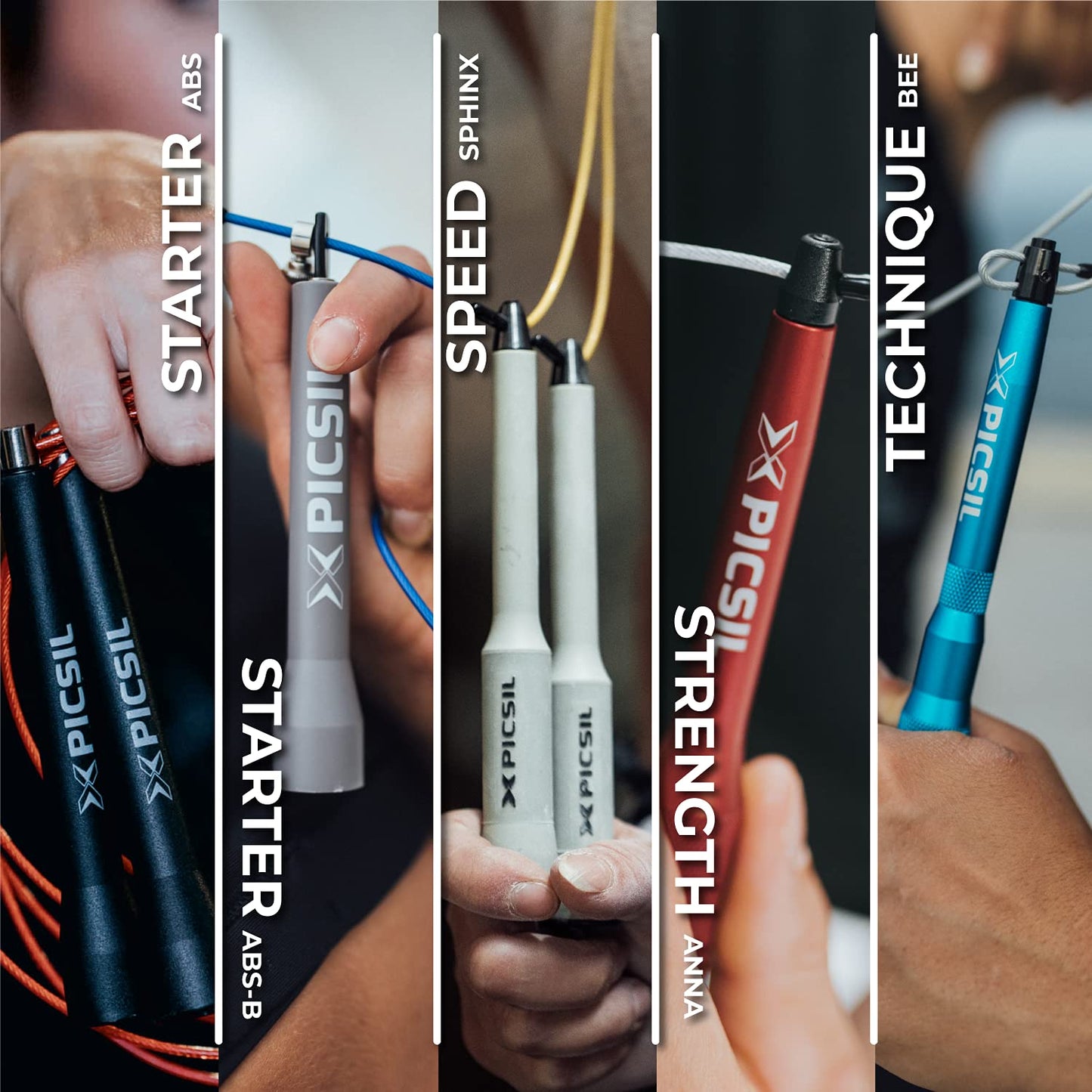 PICSIL Sphinx Rope, 360° Speed Jump Rope with Dual Bearing System, Fast, Lightweight Skipping Rope Made from ABS Plastic, Jump Ropes for Fitness, Boxing, and Conditioning, For All Ages (Dark green)