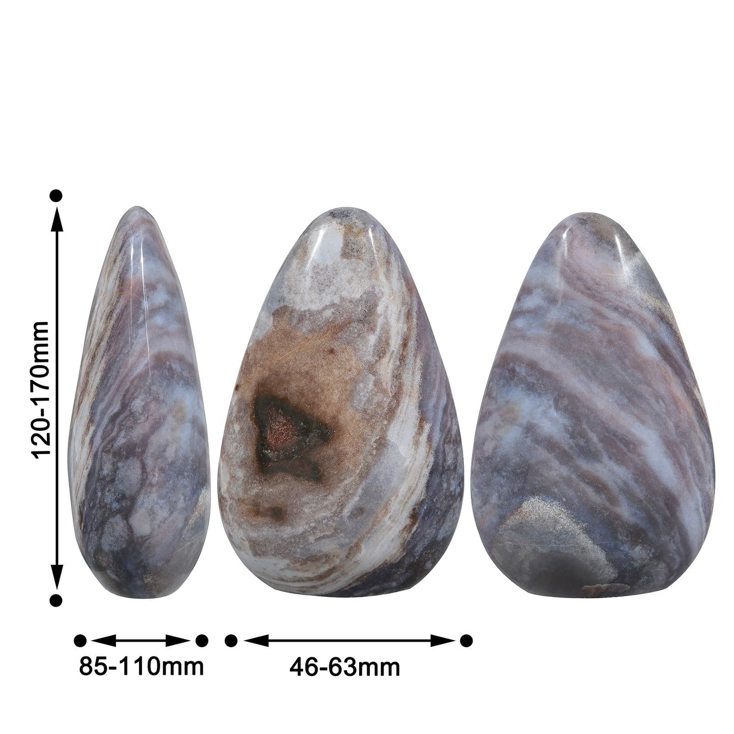 SUNYIK Irregular Ocean Jasper Stone Slab, Self-Standing Upright Ocean Jasper Plam Stone for Home Office Decor Meditation Relax, (2.01-2.5lb)