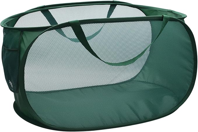 Pop Up Laundry Hamper, Collapsible Horizontal Baskets