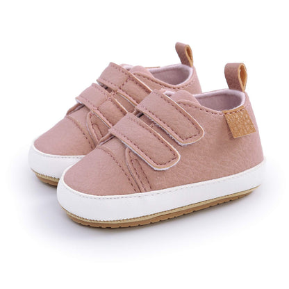 RVROVIC Baby Boys Girls Sneakers Anti-Slip Oxford Loafer Flats Infant Toddler PU Leather Soft Sole Baby Shoes(12-18 Months,Toddler,3-Pink)