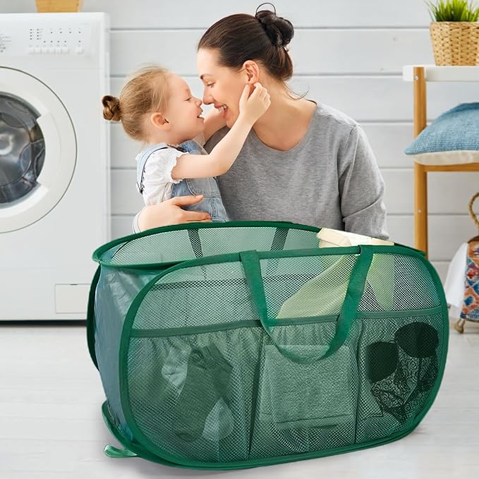 Collapsible Laundry Baskets, Upgrade Pop Up Laundry Hamper