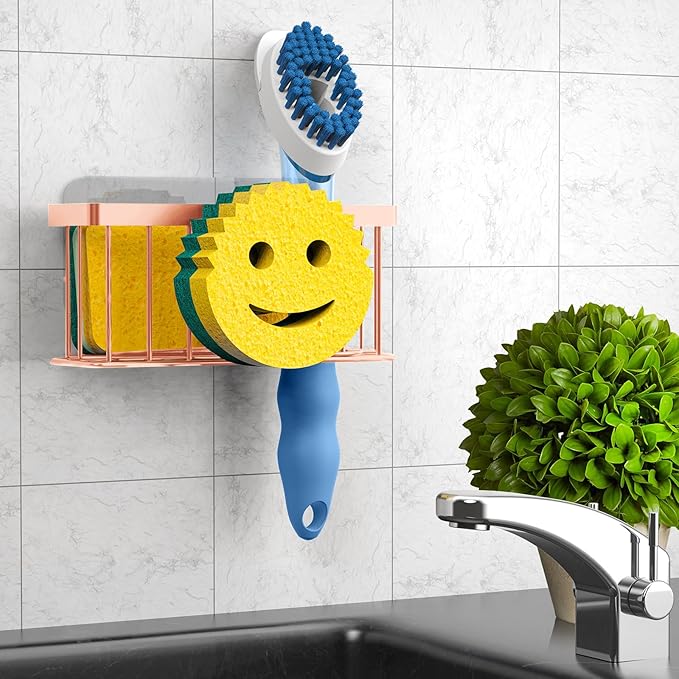 Sponge Holder Smiley Face, Sink Caddy