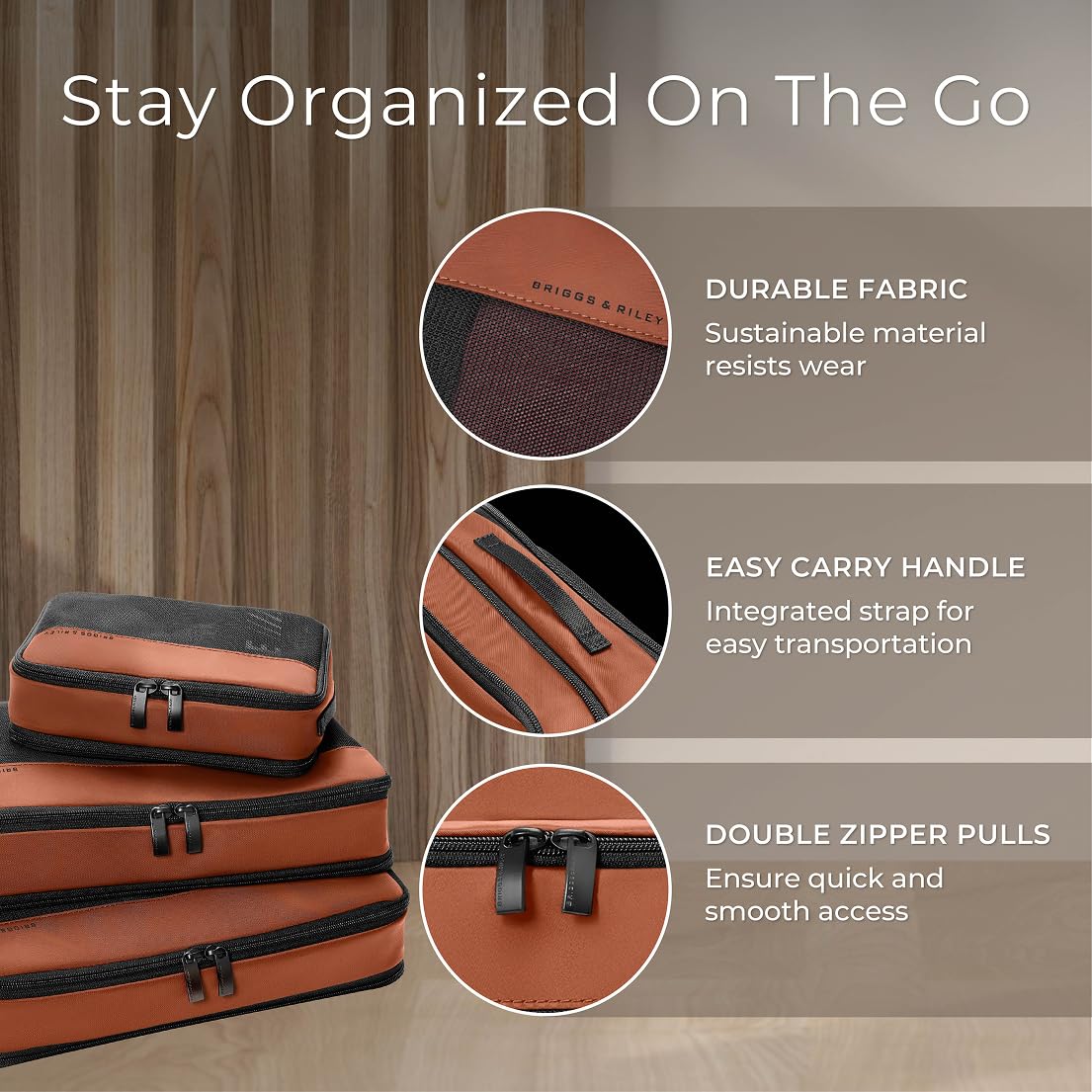 Briggs & Riley Travel Essentials Carry-On Compression Packing Cube Set