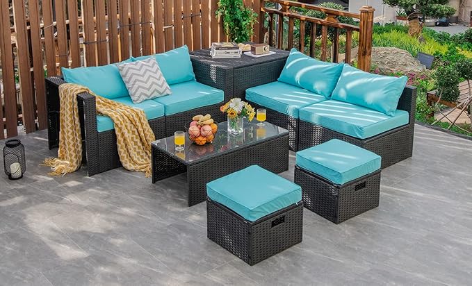 Tangkula 8 Pieces Patio Furniture Set