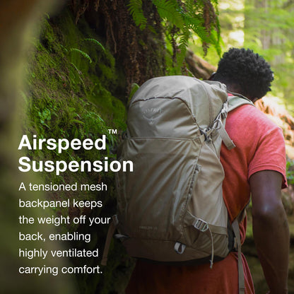 Osprey Hikelite 26L Unisex Hiking Backpack – Lightweight Daypack with Breathable Backpanel and Raincover – Ideal for Day Hikes, Travel, and Everyday Use in Any Weather, Atlas Blue