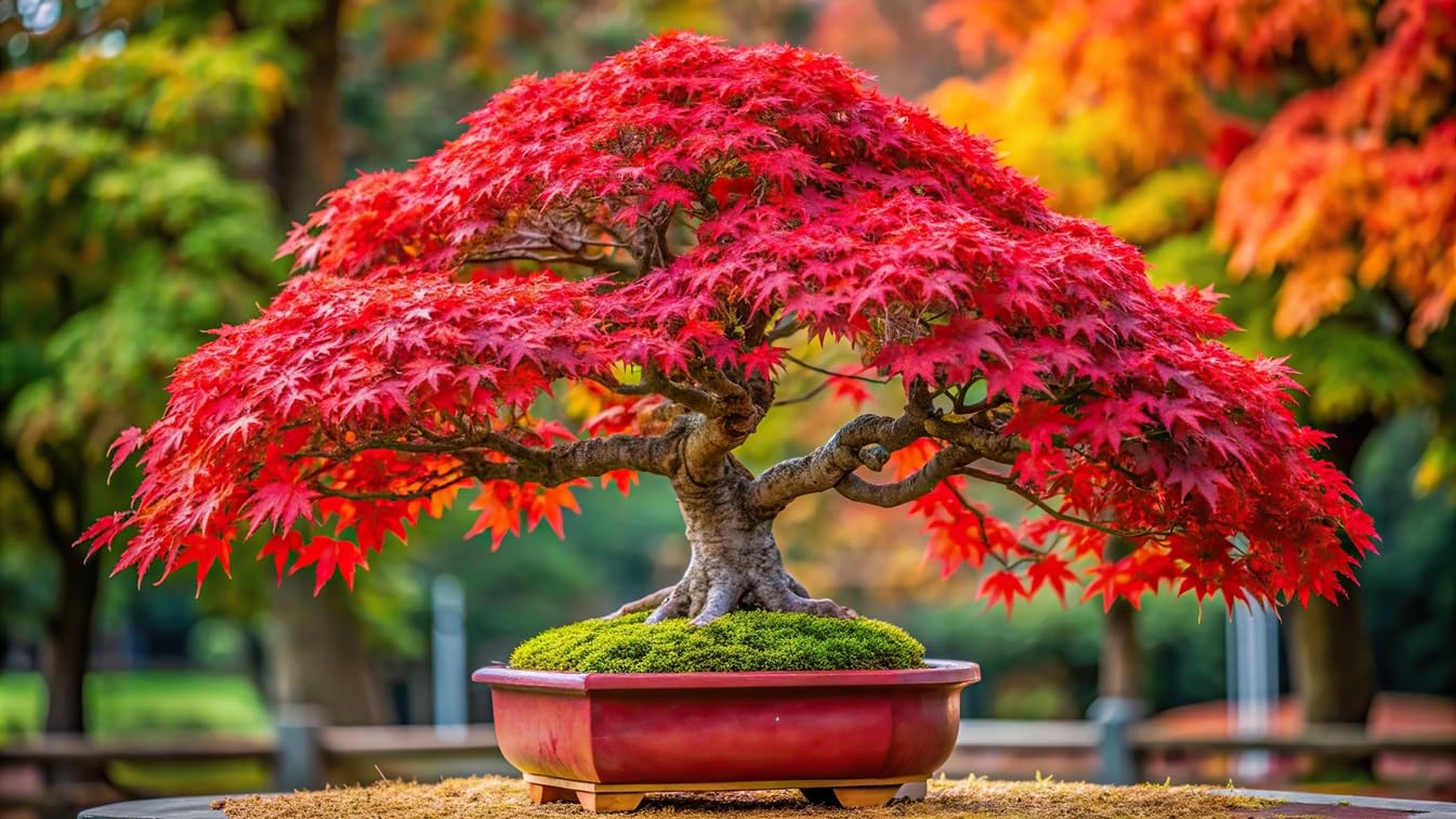 Red Japanese Maple Tree Seedlings for Planting - Excellent Landscape Tree or Bonsai Material - Ready to Plant - Approx 18 Inches Tall (3 Seedlings)