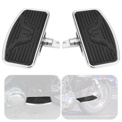 Adjustable Motorcycle Floorboards Rear Passenger Foot Pegs Footboard Pedals Compatible with Harley Sportster 883 1200 (Eagle Pattern Rear Floorboard)