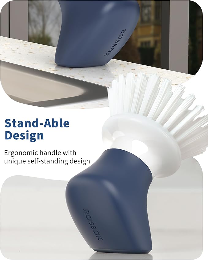 Dish Scrub Brush, Self-Standing Palm Brush