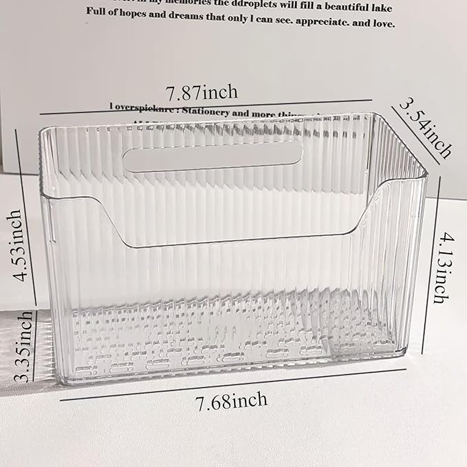 Acrylic Wall Mounted Storage Racks, Transparent Plastic Makeup Box Stackable