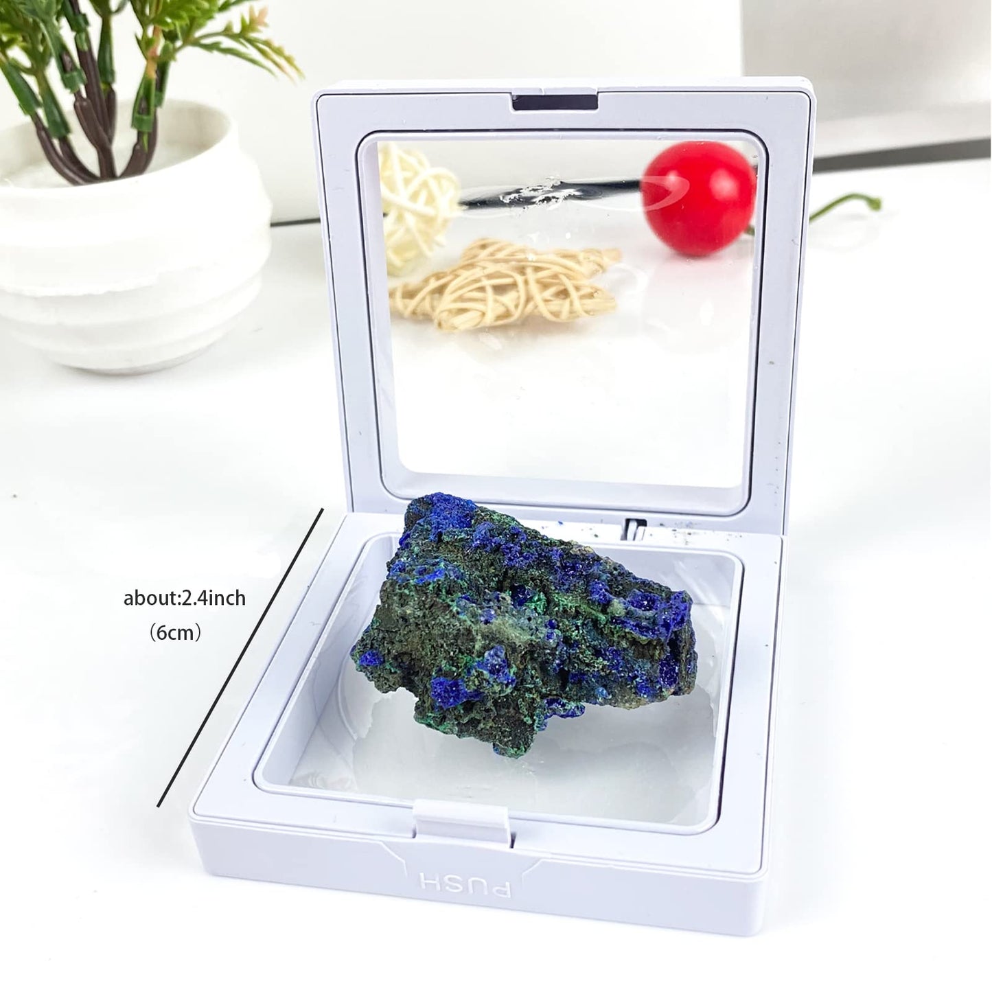 Natural Azurite Seven Chakra Reiki Malachite Mineral Specimen (30-50mm)