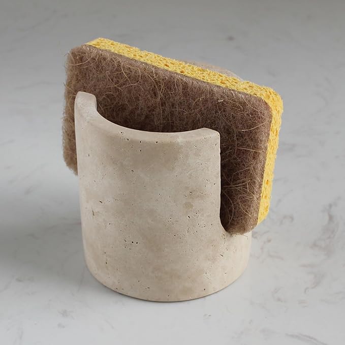 Natural Marble Travertine Sponge Holder