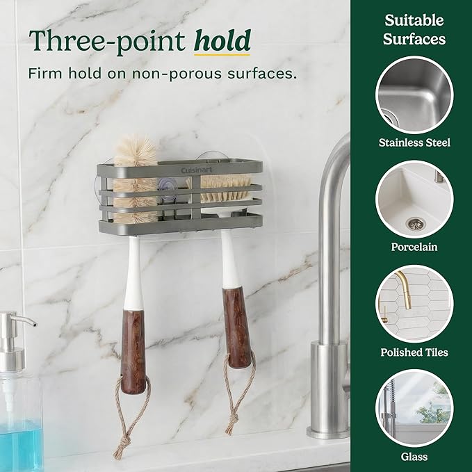 Cuisinart Sponge Holder for Kitchen Sink—Metal Sink Caddy