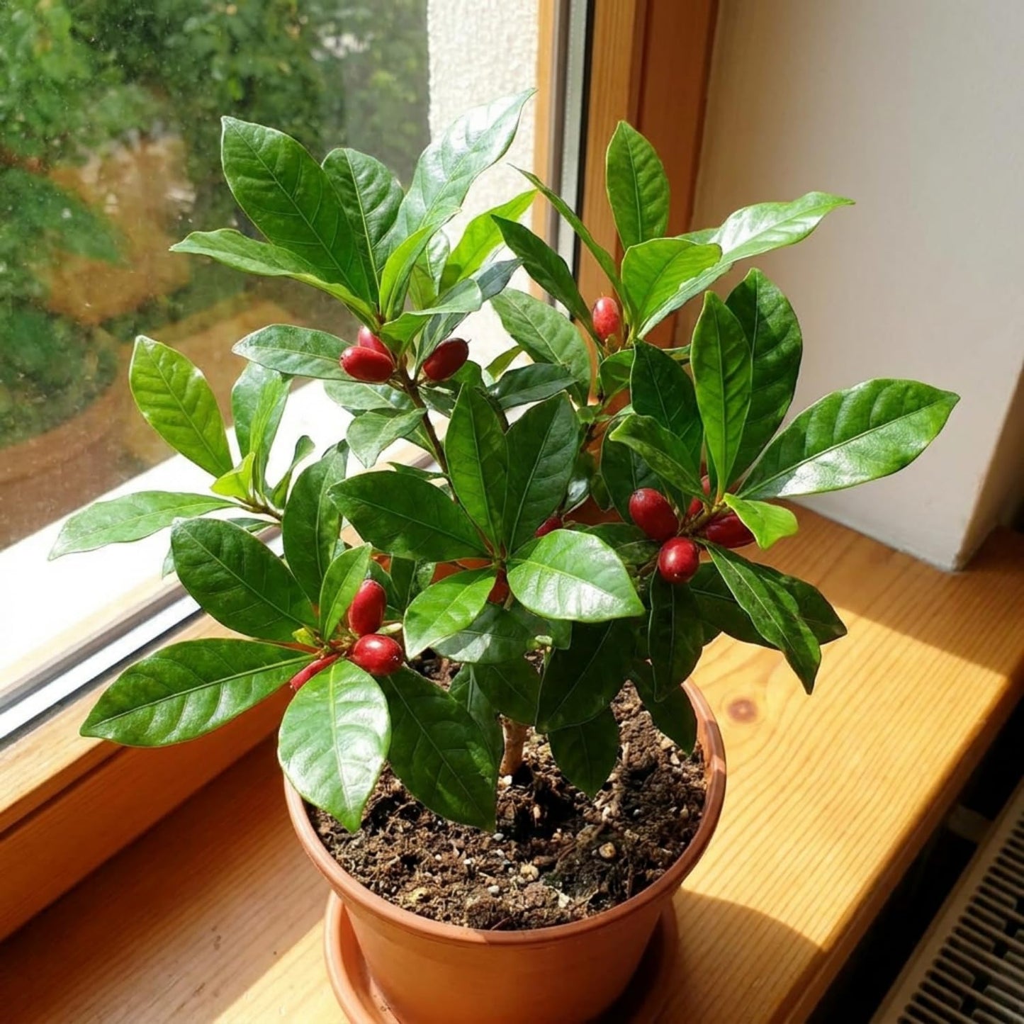 Miracle Fruit Tree for Planting, Miracle Fruit Live Plant in Gallon Pot, 1-2 Feet Height, Berry Plant for Garden, No Ship to CA