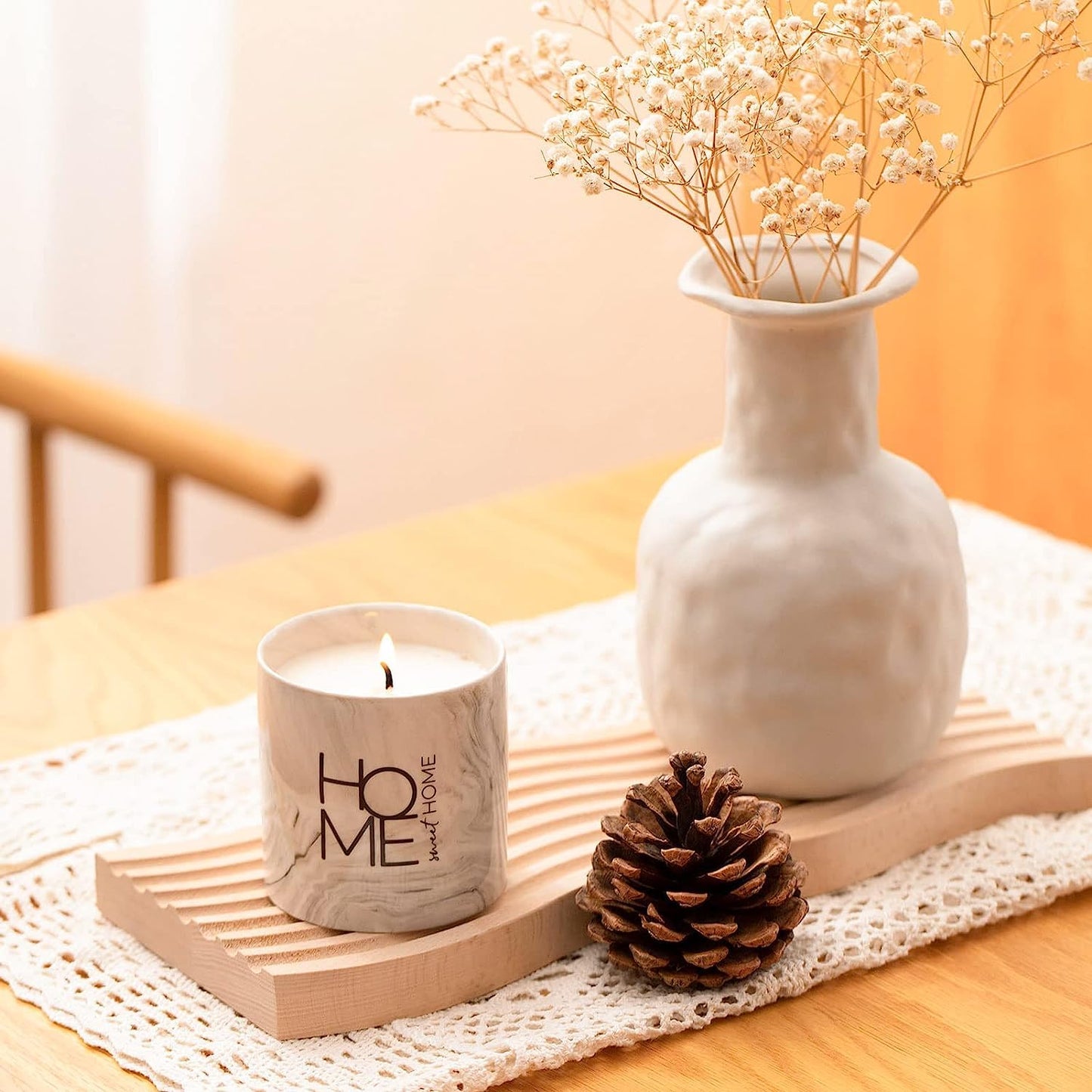 FreeJac Home Decoration New Home Gift for Home Sweet Home Decor Housewarming Gift for Women Men Friend House Warming Decoration Party New Homeowner Gifts for Someone Moving Away Scented Candle 6oz
