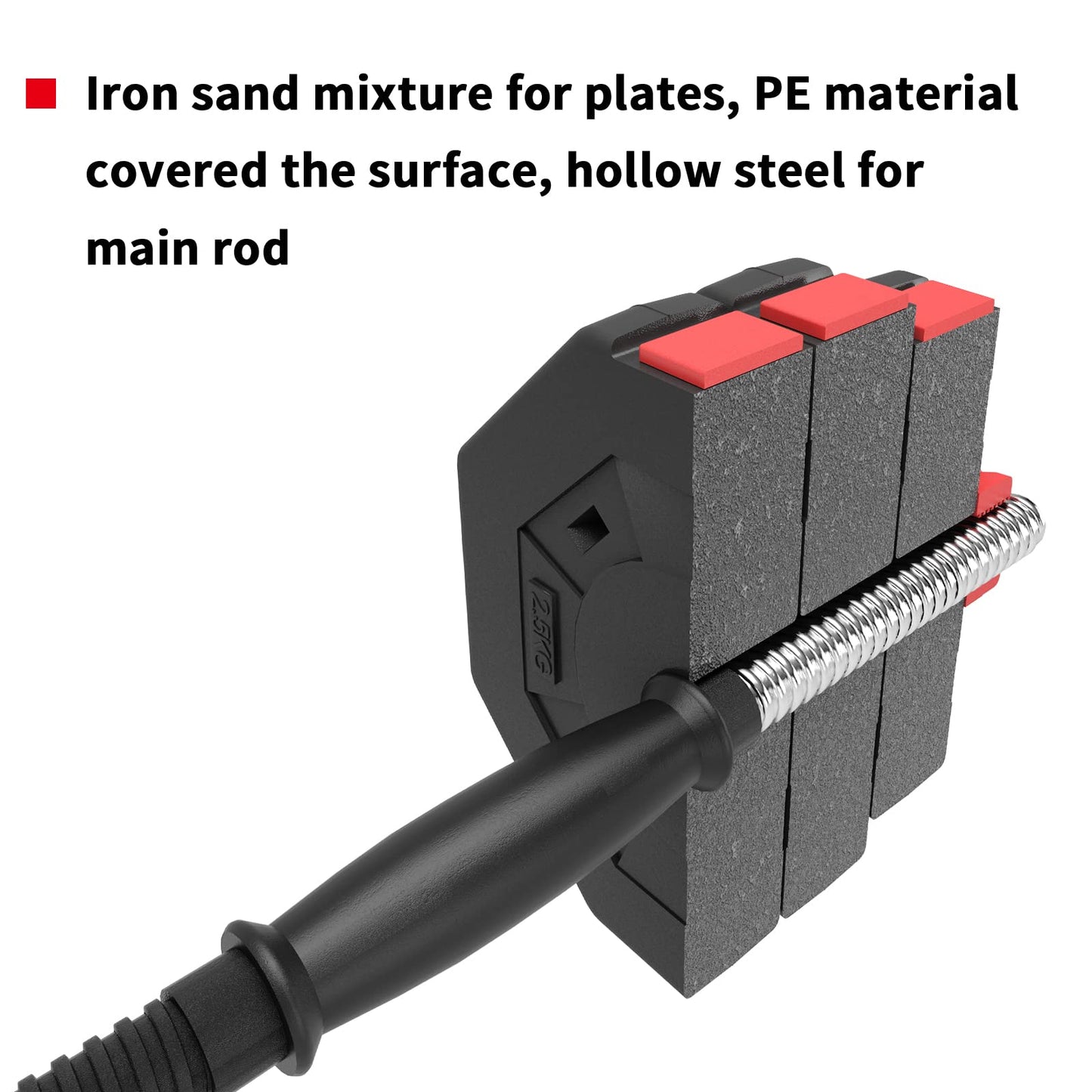 soges Adjustable Dumbbells Set, Iron sand mixture Octagonal designed Weights Dumbbells Set, Anti rolling Fitness Dumbbells HSYL001-30