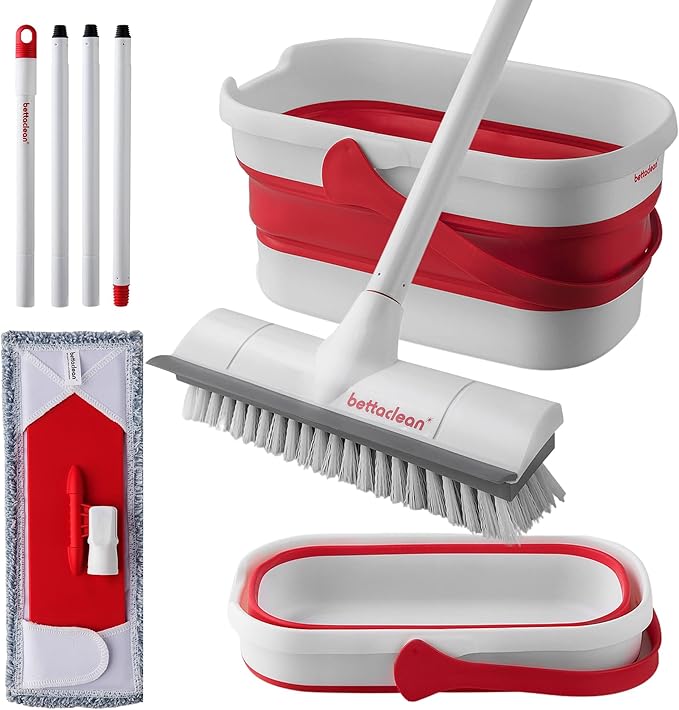 Collapsible Mop and Bucket Set