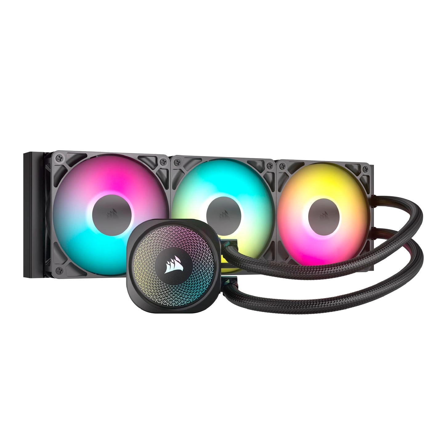 Corsair NAUTILUS 360 RS ARGB Liquid CPU Cooler – 360mm AIO – Low-Noise – Direct Motherboard Connection – Daisy-Chain – Intel LGA 1851/1700, AMD AM5/AM4 – 3x RS120 ARGB Fans Included – Black