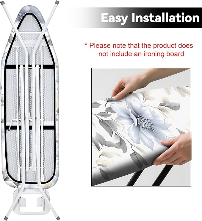 Floral Ironing Board Cover, Standard Size Cotton Iron Board Covers