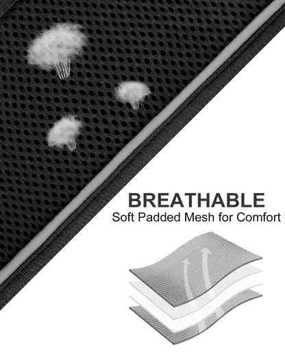 Joytale Step in Dog Harness, Soft Mesh Reflective Breathable Vest Harnesses, Easy Walk Harness with Safety Buckle for Small and Medium Dogs, M, Black
