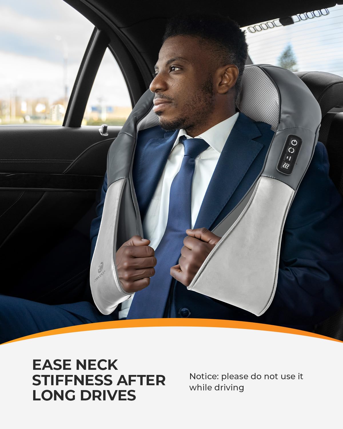 CooCoCo Shiatsu Neck and Back Massager,HSA Eligible,Cordless Neck Shoulder Massager for Pain Relief Deep Tissue,6D Kneading Massager with Dual-Zone Heat and Larger Size, Birthday Gifts for Dad Mom
