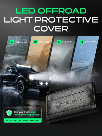 YHTAUTO 22 Inch LED Light Bars & Light Cover 160W 16000LM 5700K Combo Beam Off Road Camper Driving Work Light for 4x4 Pickup Truck ATV UTV Dirt Bike Motorcycle Boat Trailer IP67 Waterproof Lamp