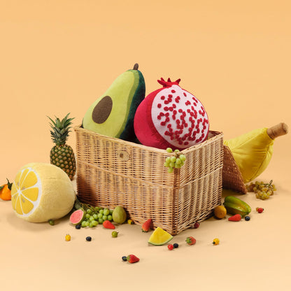 Phantoscope Papaya Shaped Throw Pillow, Fruit Themed Cushion for Couch, Bed and Chair, Pink, 10 x 15 inches