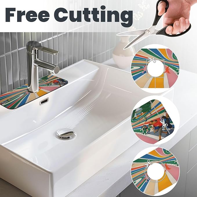 Beatles Come Together Abbey Road Kitchen sink faucet pad, strong water
