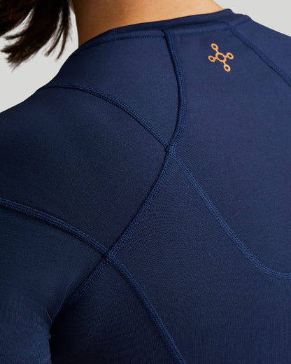 Tommie Copper Women's Dark Navy Short Sleeve Compression Shirt, XL, Shoulder Support for Female Adults