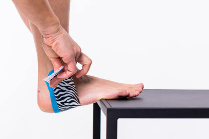 CureTape Art | Kinesiology Tape for Body Pain | Elastic Therapeutic | Waterproof Athletic | Long-Lasting Medical K (Zebra)