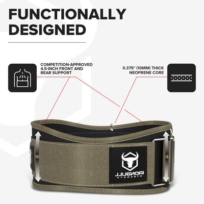 Weight Lifting Belt for Men and Women,Performance Auto-Locking Weightlifting Belt for Cross Training, Functional Fitness,Squats and Deadlift Contoured Weight Belts (Medium, Green)