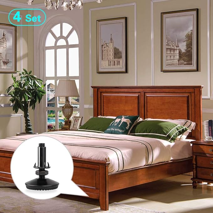 4 Set M10 Adjustable Leveling Feet, Heavy Duty Height Adjuster Furniture