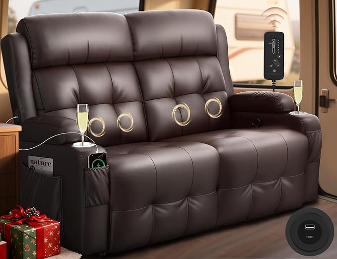 RV Loveseat Recliner Sofa, Wall Hugger Recliners