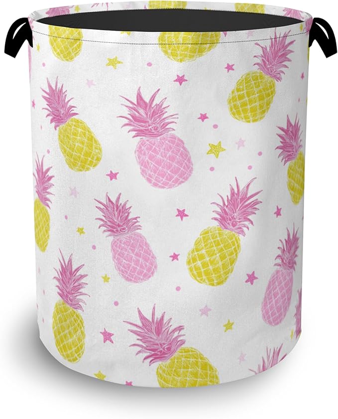 Pineapple Tropical Laundry Hamper, Dirty Clothes Laundry Basket