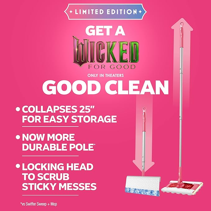 Swiffer Sweep and Mop Deluxe, Limited Edition Pink Wicked: