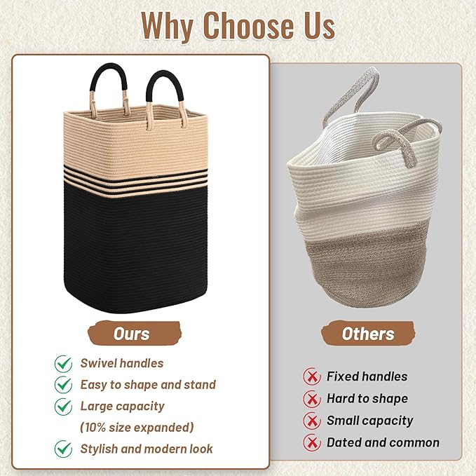 Laundry Basket Hamper, Blanket Storage, Dirty Clothes Hamper