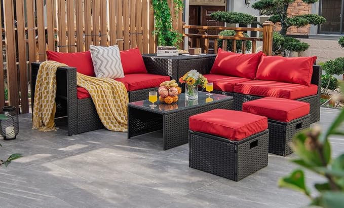 Tangkula 8 Pieces Patio Furniture Set