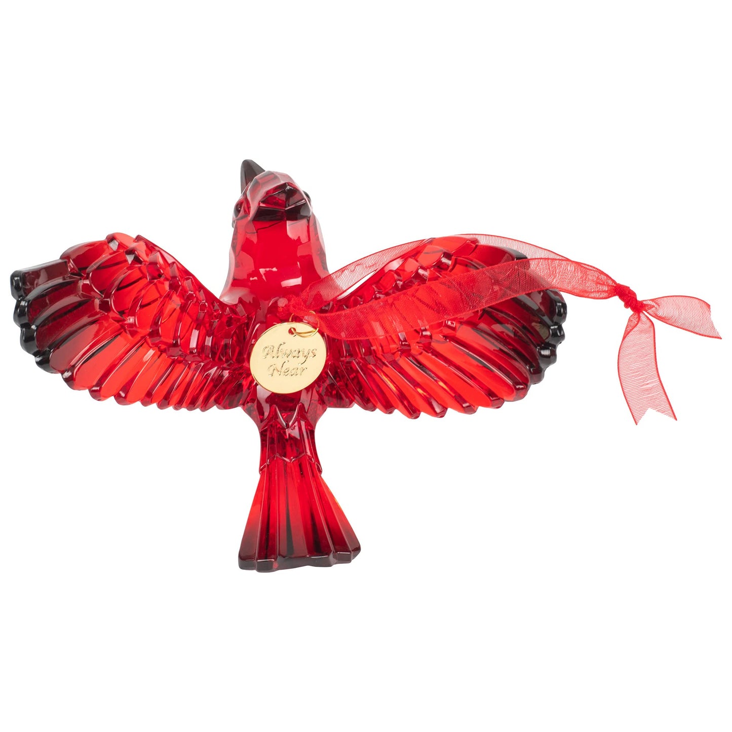 Department 56 Acrylic Christmas Basics Cardinal Bird Hanging Ornament, 3.125 Inch, Red