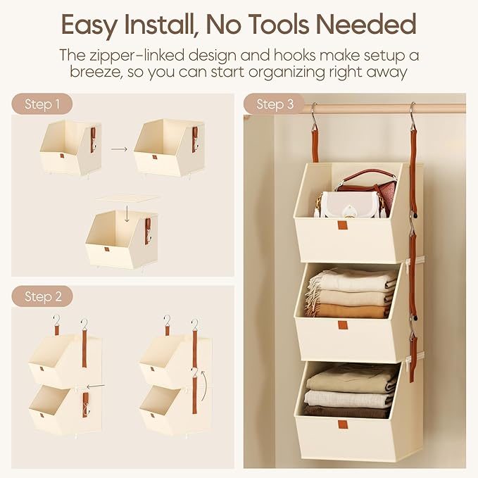 Collapsible Hanging Closet Organizer
