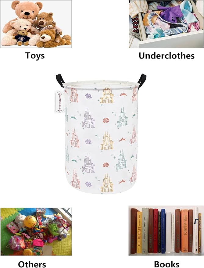 QUEENLALA Large Storage Basket, Laundry Hamper/Bathroom/Home Decor/Collapsible