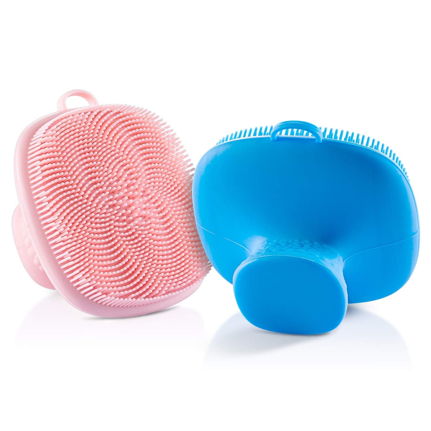 VWMYQ Face Scrubber, Silicone Face Scrubber for Men Facial Cleansing Brush Silicone Face Wash Brush Manual Waterproof Cleansing Skin Care Face Brushes for Exfoliating- Black