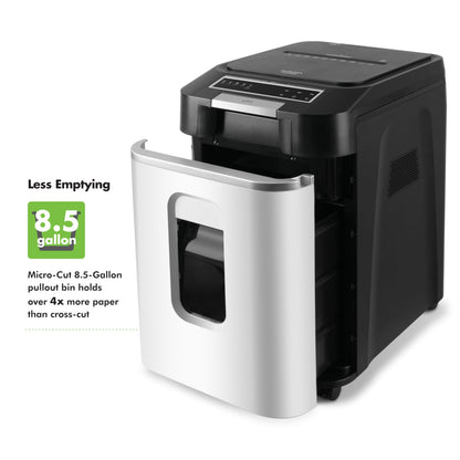 Aurora Commercial Grade 220-Sheet Auto Feed High Security Micro-Cut Paper Shredder/ 60 Minutes/Security Level P-5