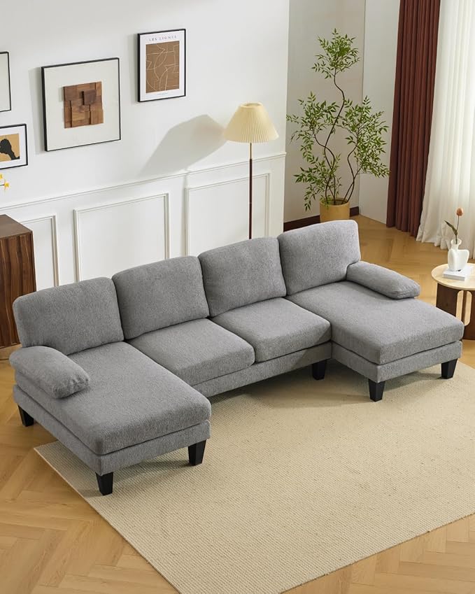 Karl home 110" U-Shape Sectional Couches