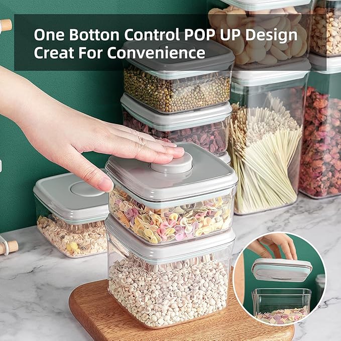 Ankou Food Airtight Containers 1.5 Qt Pop Up Food Formula Container