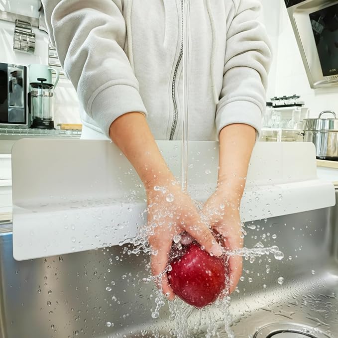 Sink Splash Guard for Kitchen, Splatter Screen & Silicone Water Guard