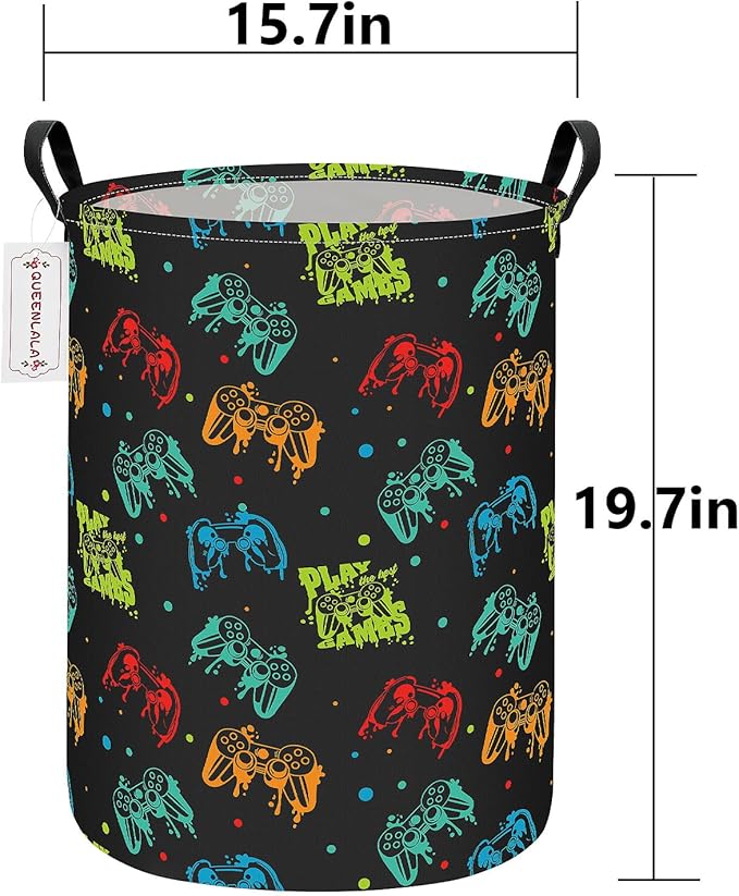 QUEENLALA Large Storage Basket, Laundry Hamper/Bathroom/Home Decor/Collapsible