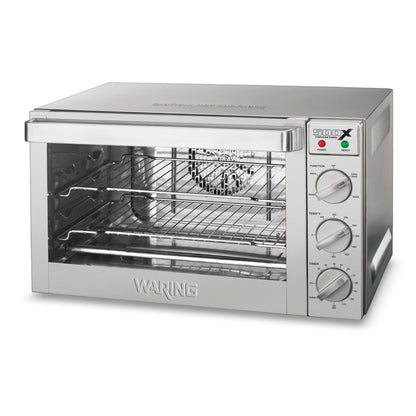Waring Commercial WCO500X Half Size Pan Convection Oven, 120V, 5-15 Phase Plug, Steel