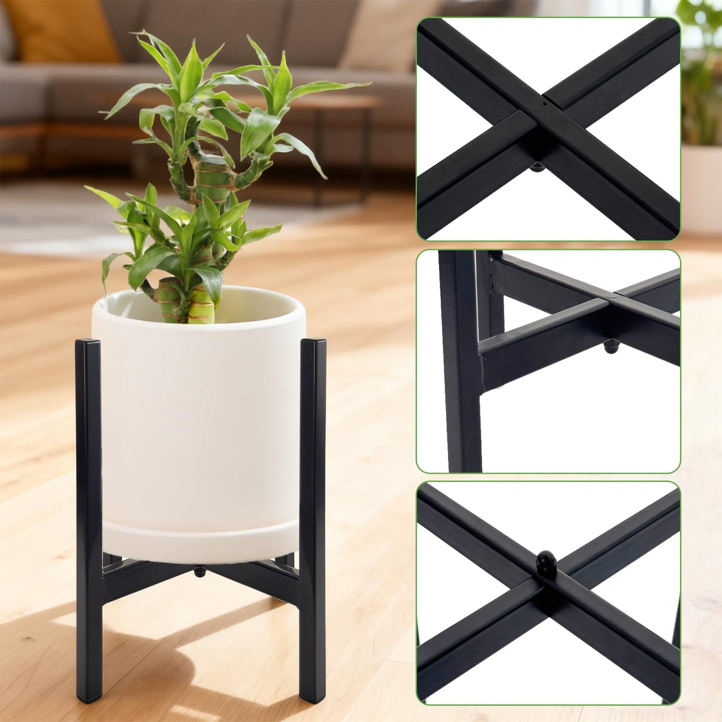 XYCCRX 4PC,Plant Stand Indoor,Plant Shelf,Plant Stand Outdoor,Suitable For Gardens ,Courtyards,Homes,Offices,Cafes,and Plant Racks