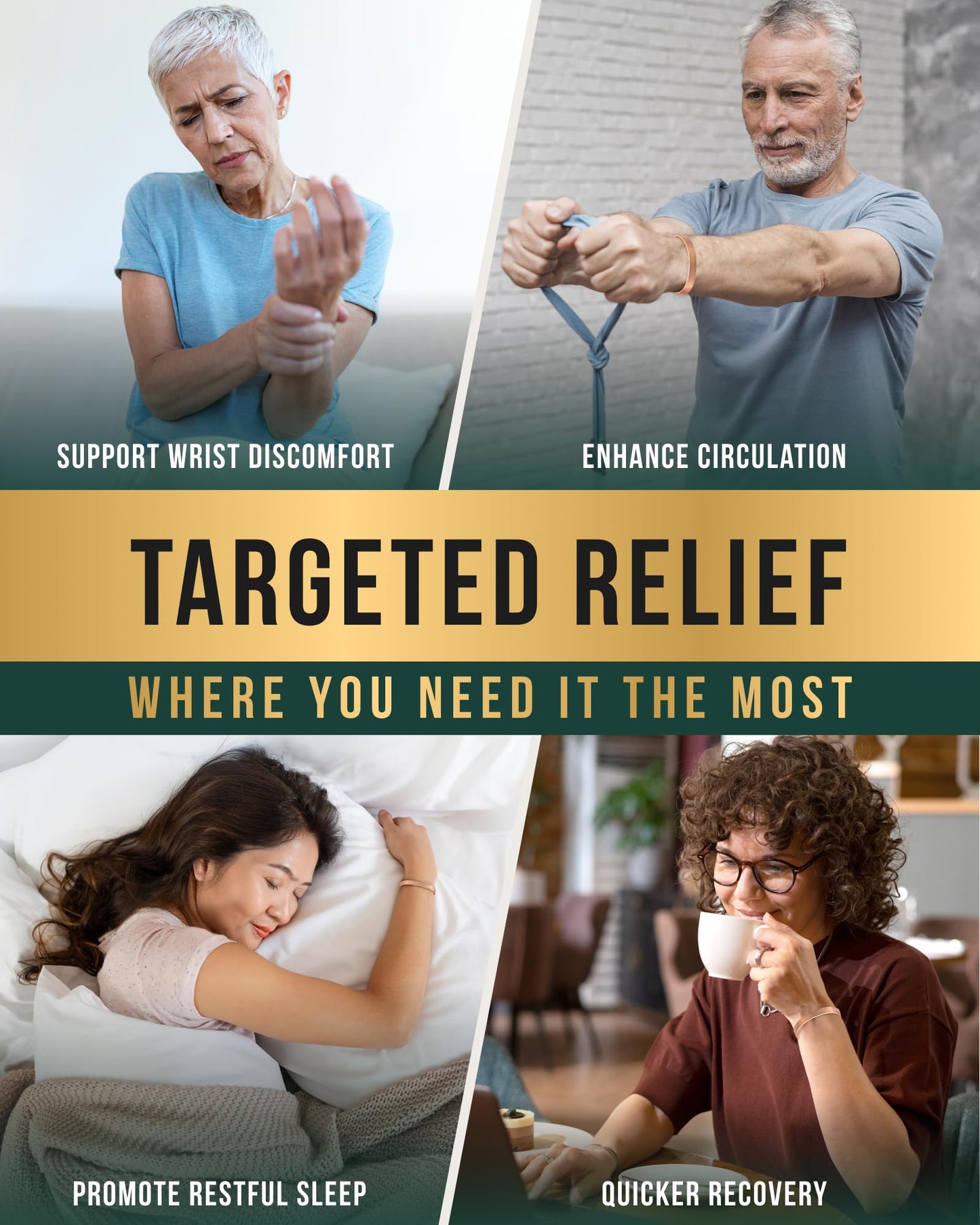 MagnetRX® Magnetic Copper Bracelet for Men & Women – Pure Copper Mens Bracelet or Cuff Bangle (Medium)