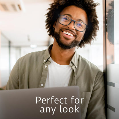 Anti Blue Light Glasses Men, Mens Blue Light Glasses With UV400 Protection, Fake Glasses For Computer Eye Strain