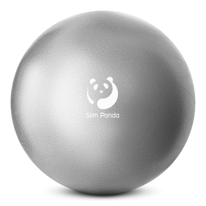 Slim Panda Pilates Ball, 9 Inch Small Exercise Ball, Anti Burst Mini Yoga Ball for Stability, Workout, Barre, Core Strength, Physical Therapy, Balance, Stretching
